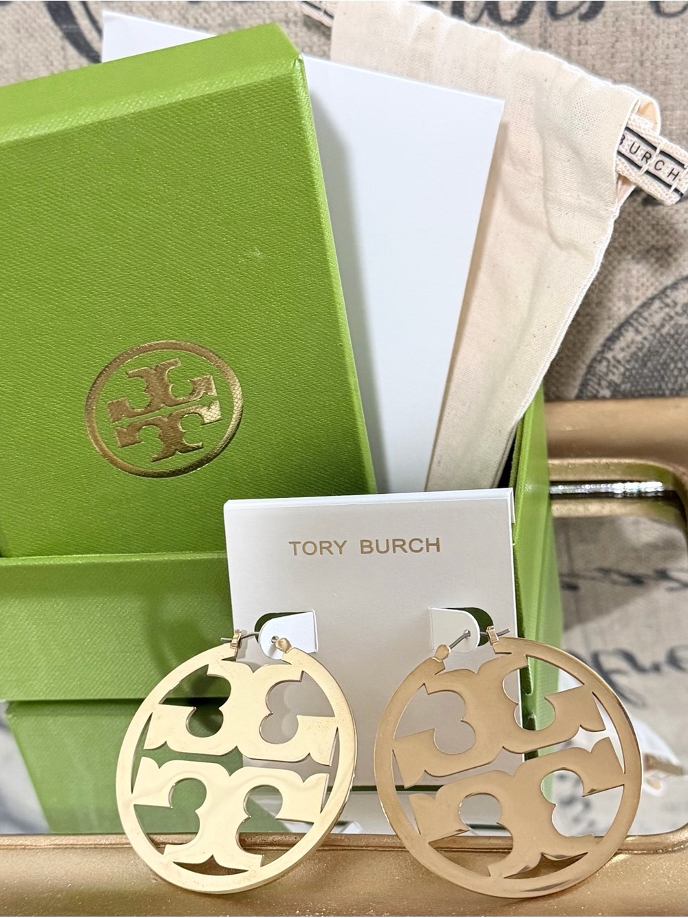 Tory Burch Miller Hoop Earrings